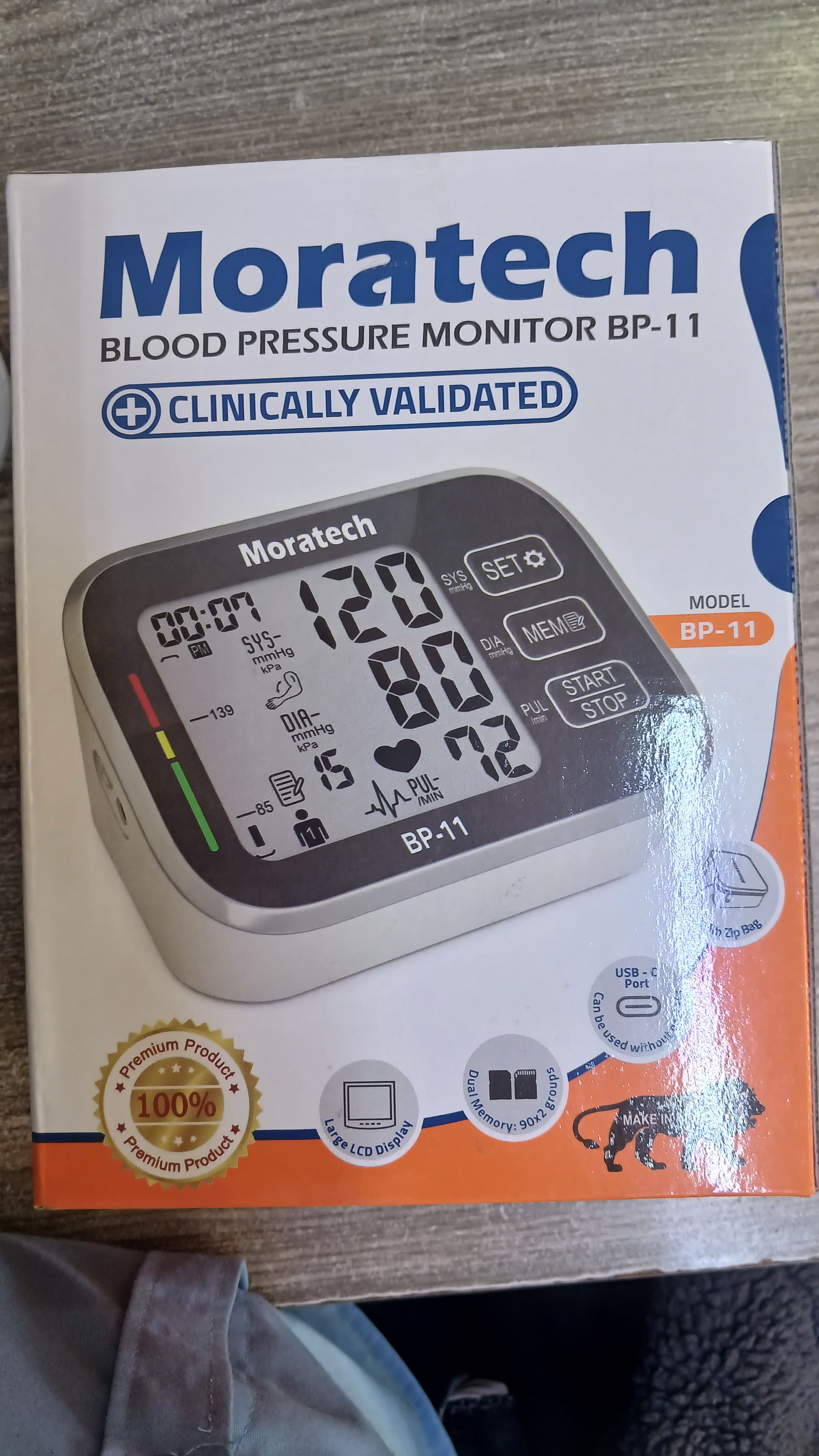 MORATECH BLOOD PRESSURE MACHINE